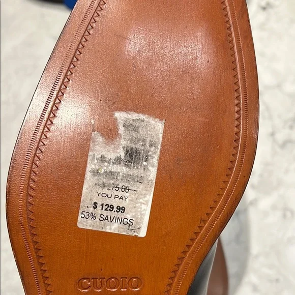 Vero Cuoio Black Leather Oxfords Classic Design - Picture 5 of 7